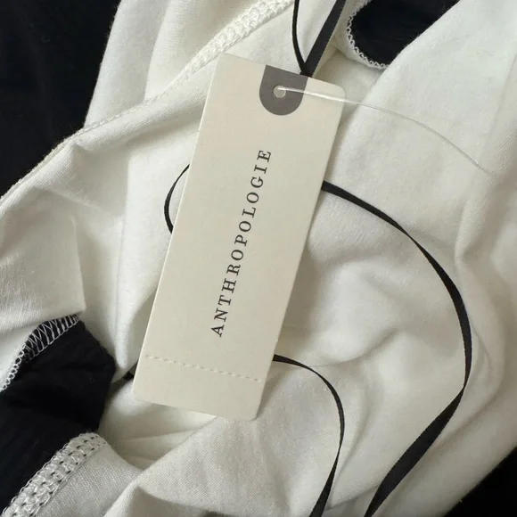 Anthropologie Black and White Midi Dress - Picture 11 of 12